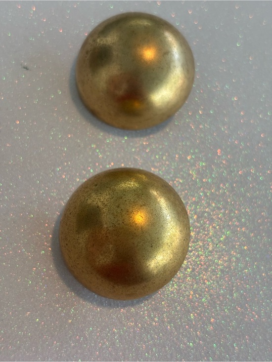 Erwin Pearl Jewelry - Vintage Erwin Pearl Matte Gold Clip Earrings